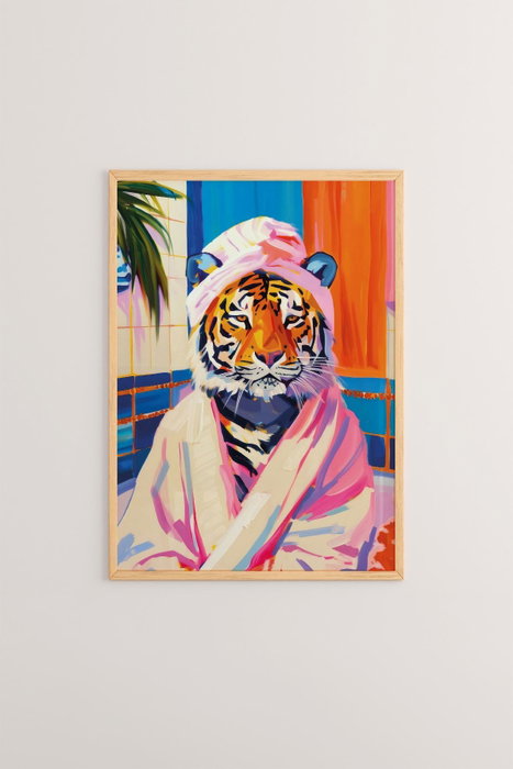 Wallity Artsrmdl14 Pintura Decorativa Enmarcada MDF 33 x 48 cm Marco Madera Maciza 2 cm